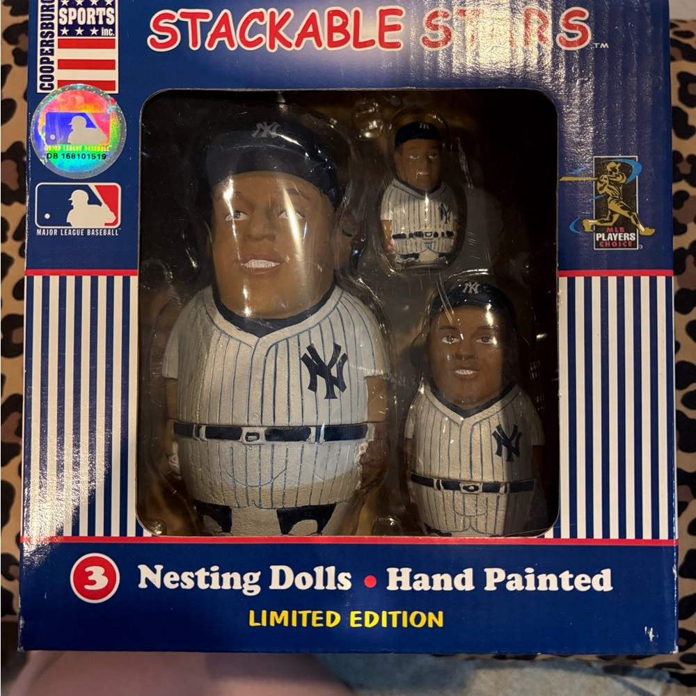 Derek Jeter Stackable Stars Nesting Dolls - Hand Painted